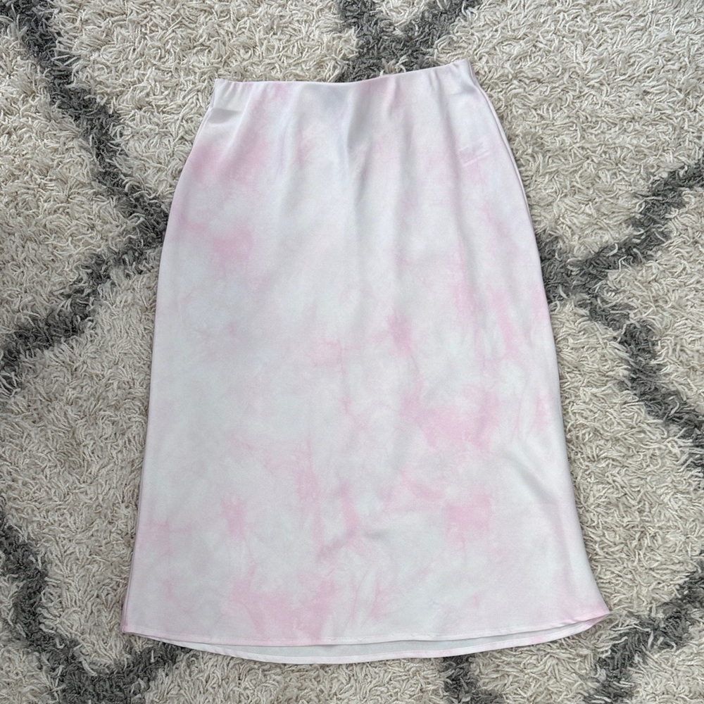 a new day Soft Pink Midi Skirt Size Small